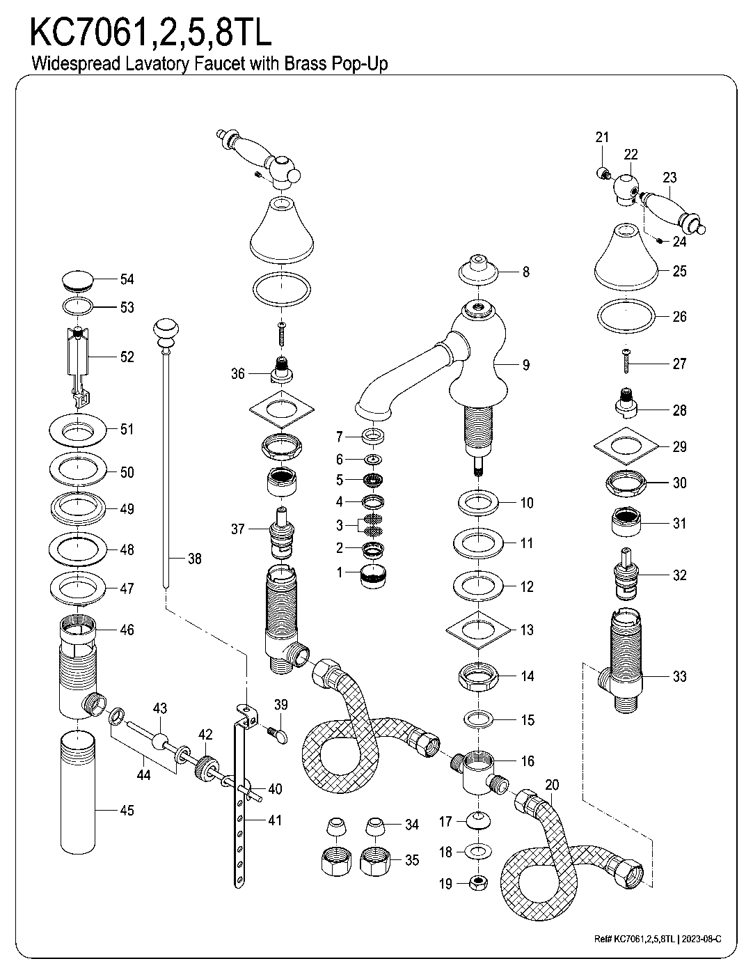 Templeton KC7061TL exploded parts diagram
