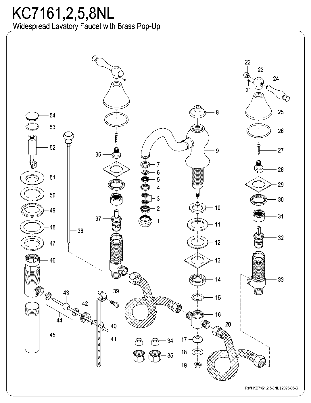Naples KC7161NL exploded parts diagram