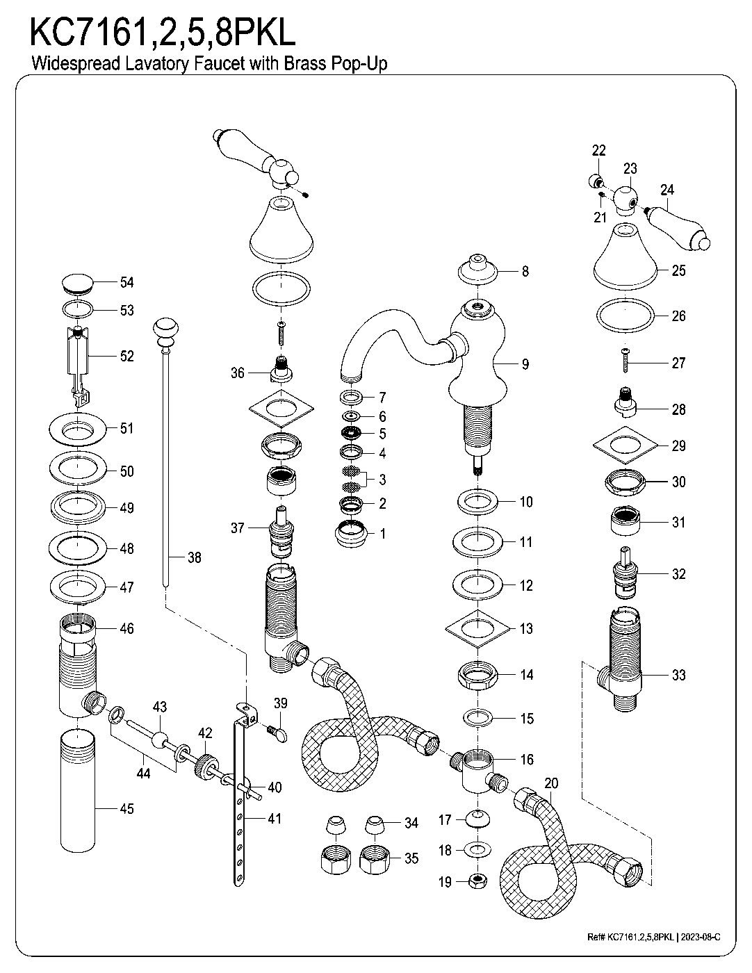 Duchess KC7161PKL exploded parts diagram