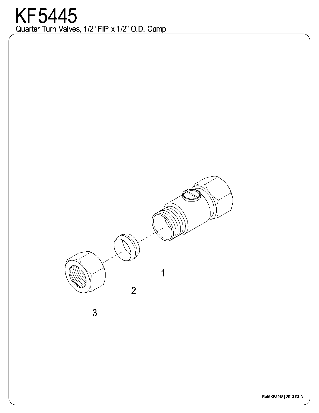 Kingston Brass KF5440 exploded parts diagram