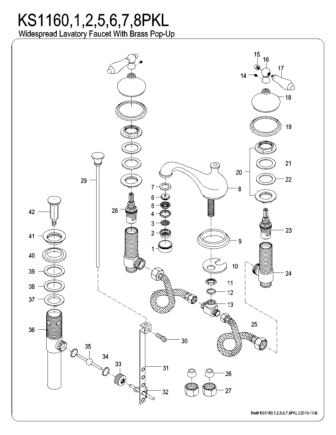 Duchess KS1160PKL exploded parts diagram