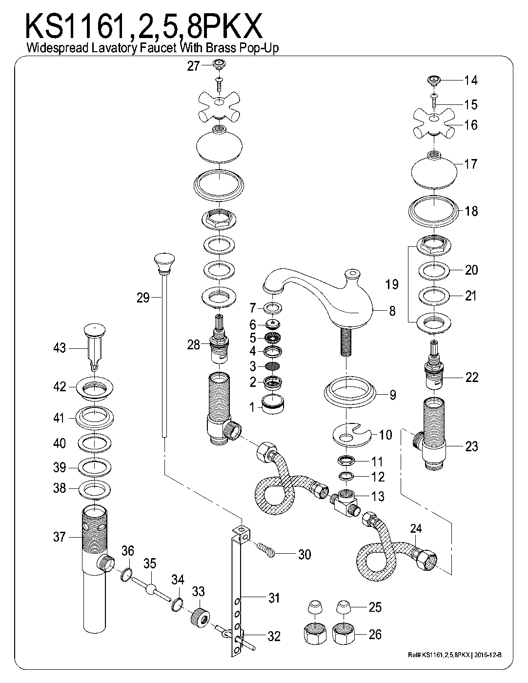 Duchess KS1162PKX exploded parts diagram
