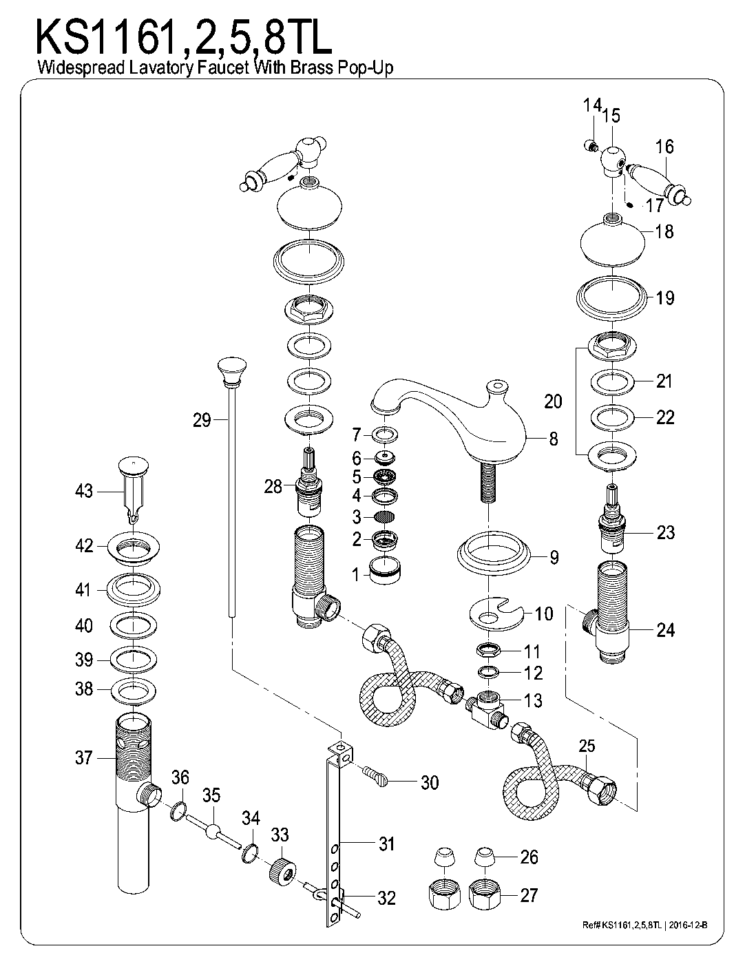 Heritage KS1161TL exploded parts diagram