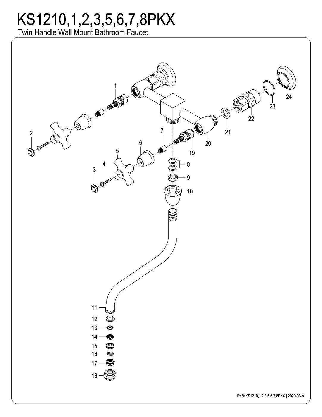 Duchess KS1212PKX exploded parts diagram