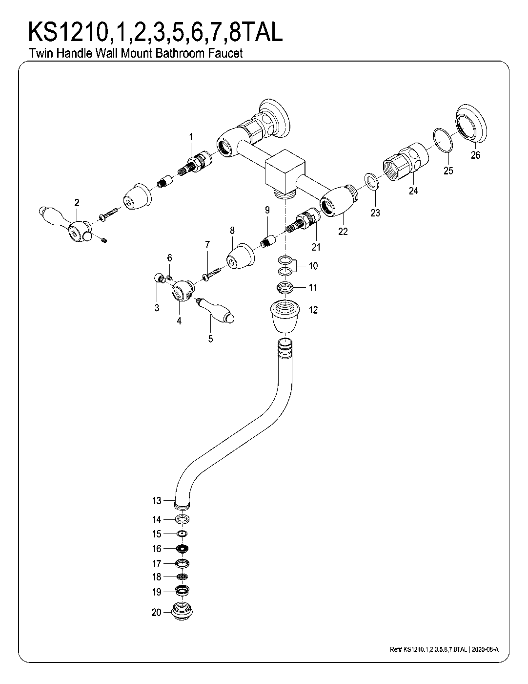 Tudor KS1210TAL exploded parts diagram