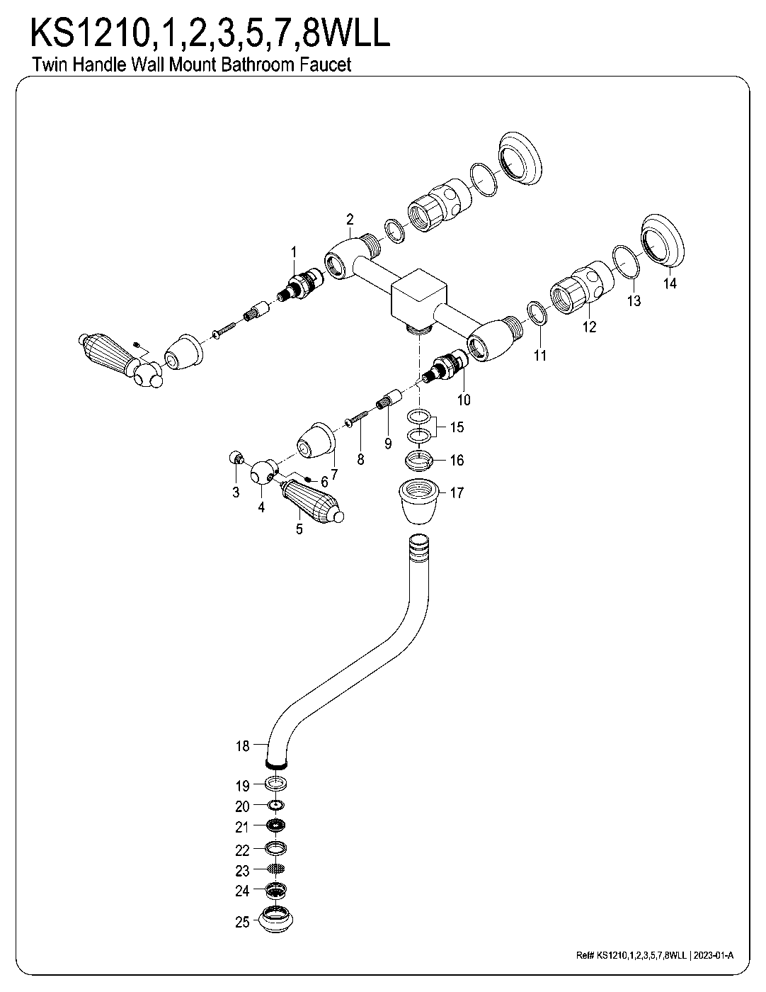 Wilshire KS1210WLL exploded parts diagram