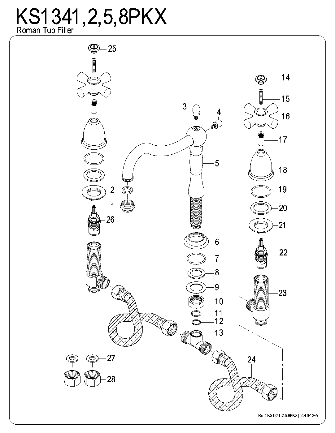 Duchess KS1341PKX exploded parts diagram
