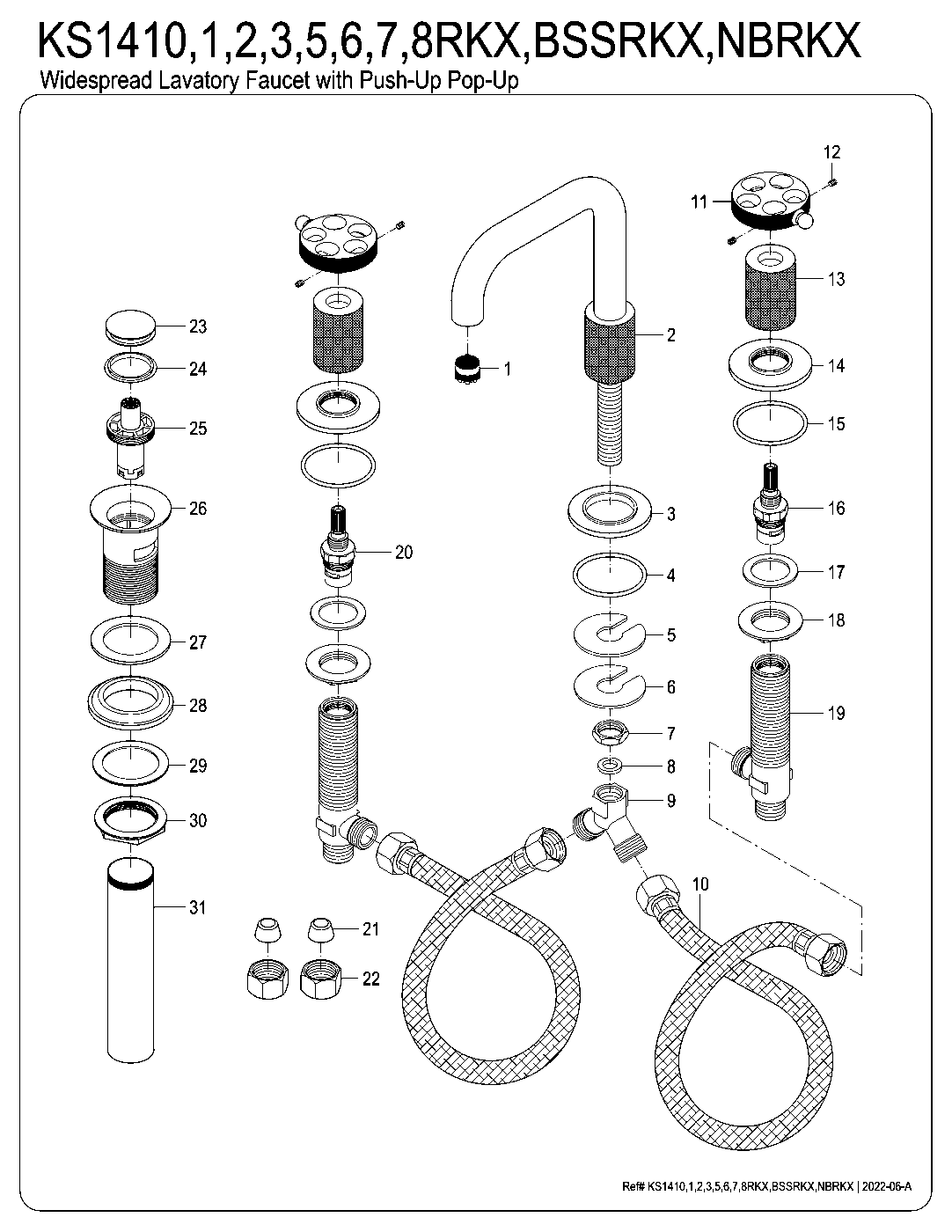 Webb KS1410RKX exploded parts diagram