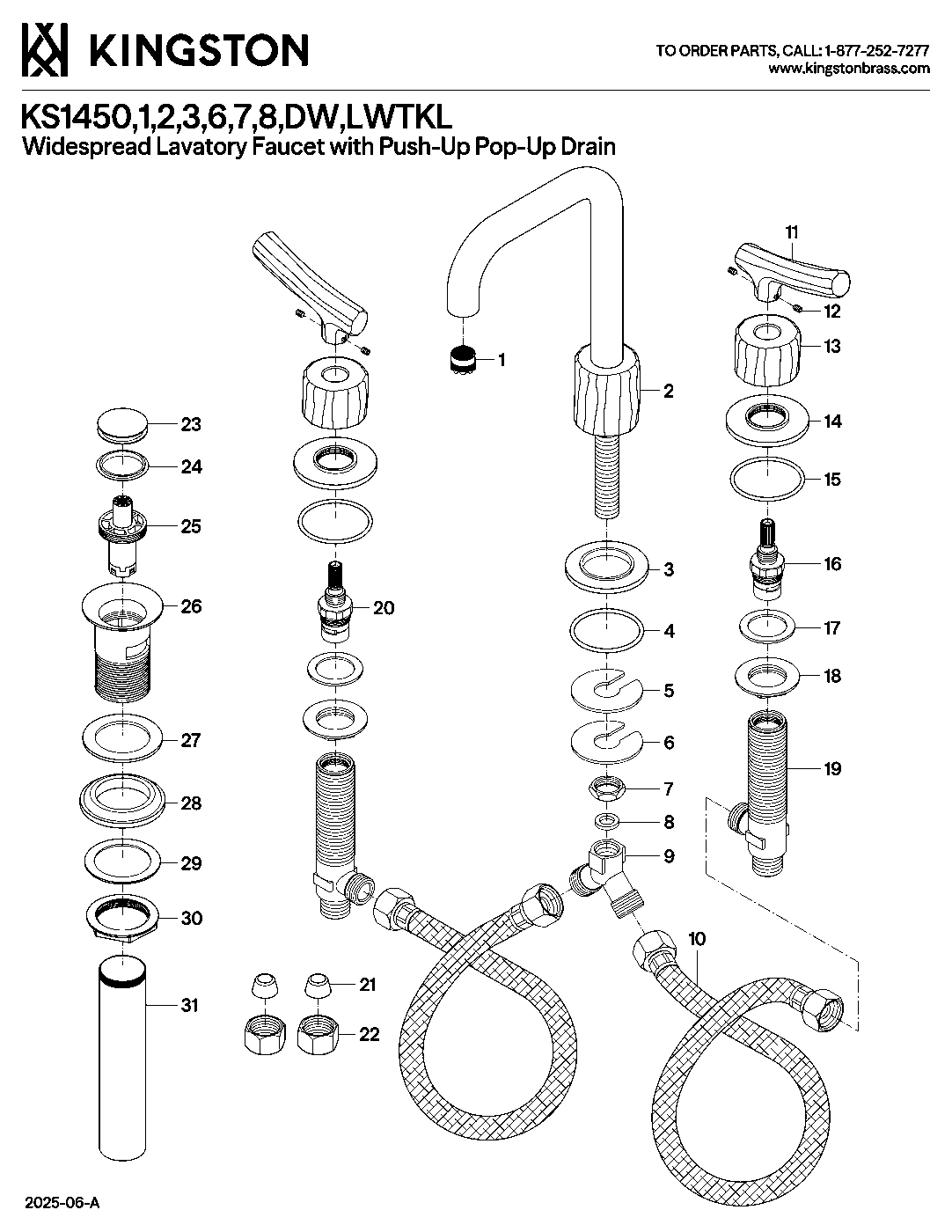 Hallerbos KS1450TKL exploded parts diagram