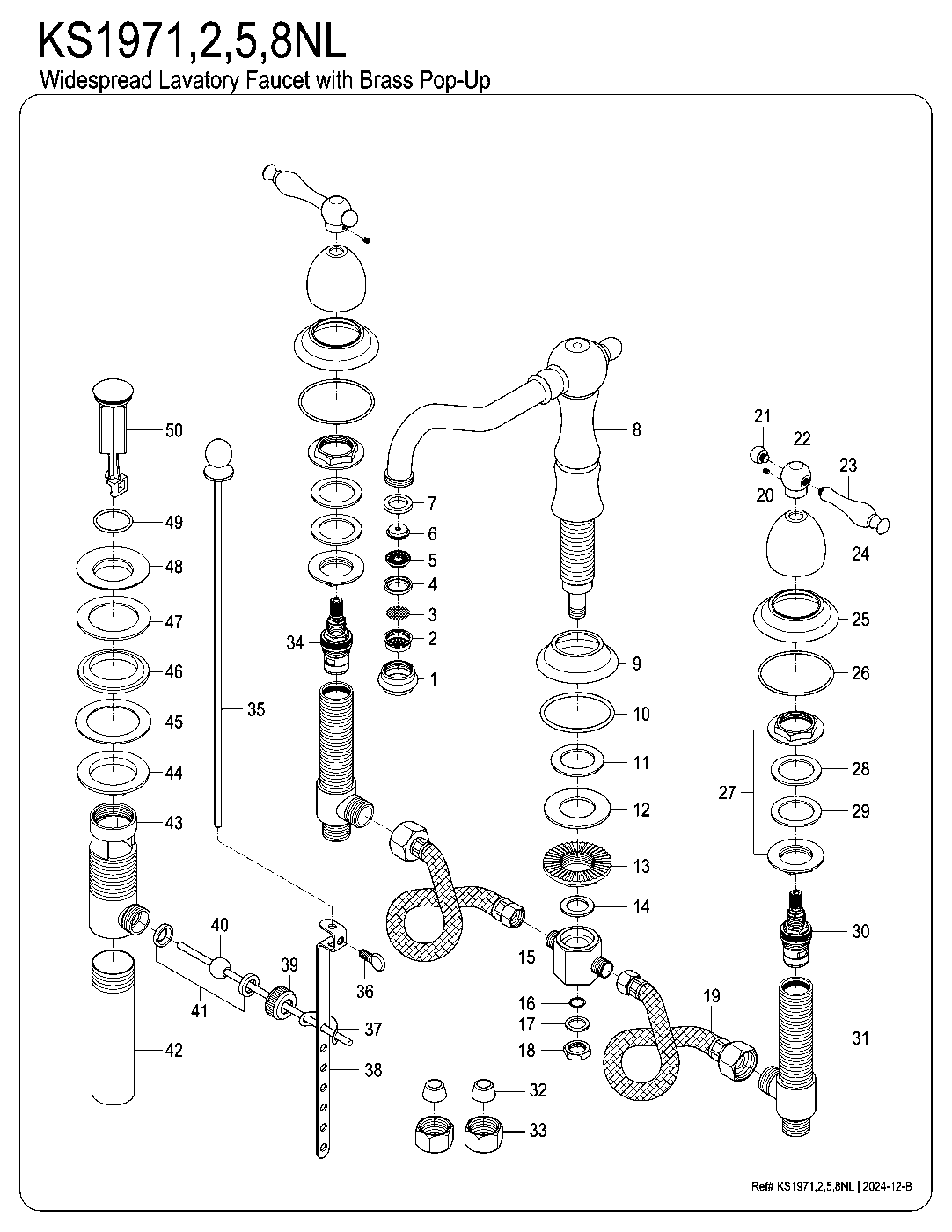 Heritage KS1971NL exploded parts diagram