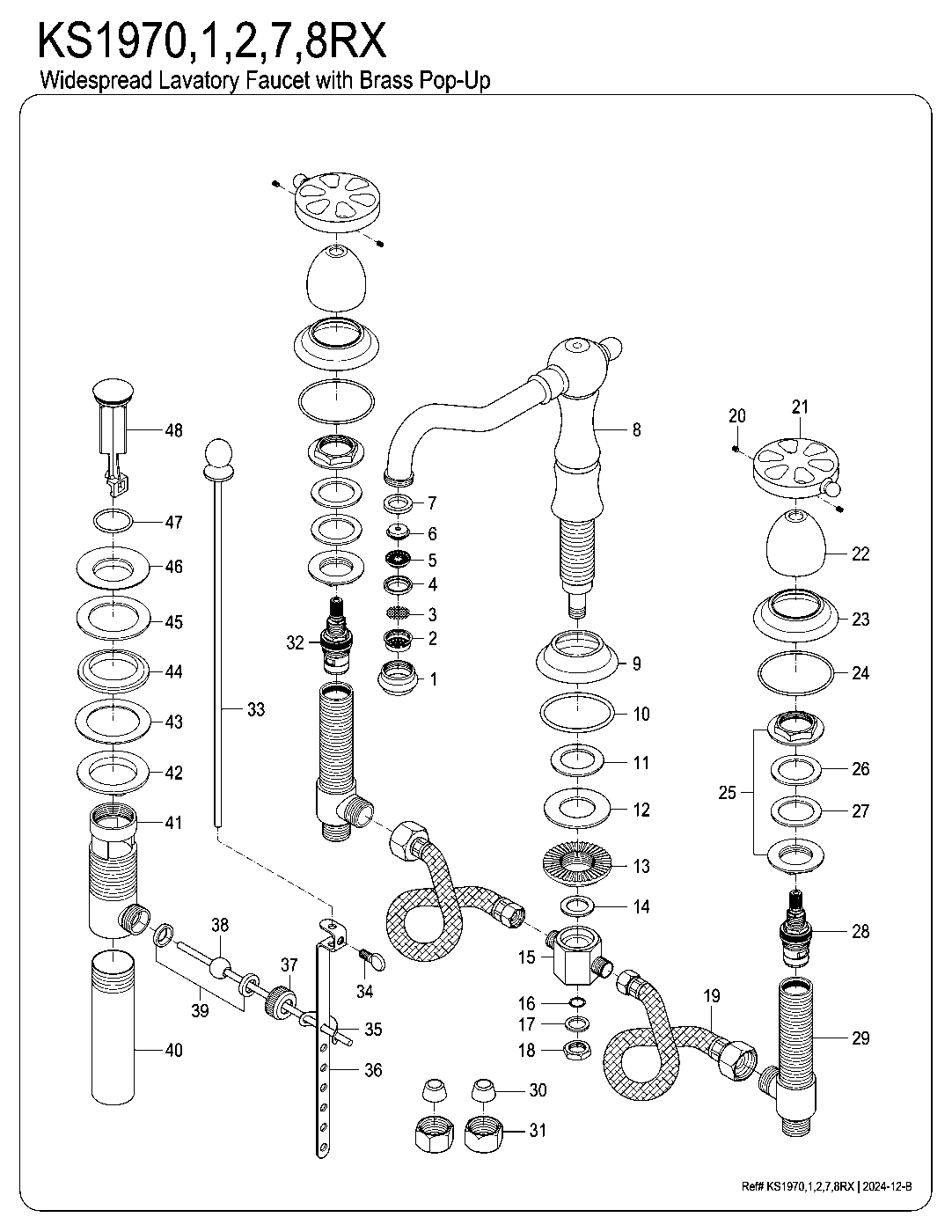 Belknap KS1970RX exploded parts diagram