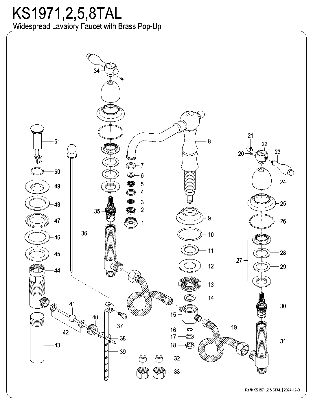 Tudor KS1971TAL exploded parts diagram