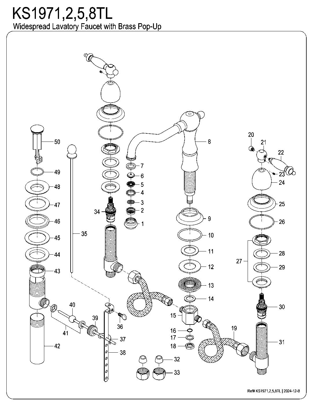 Heritage KS1971TL exploded parts diagram