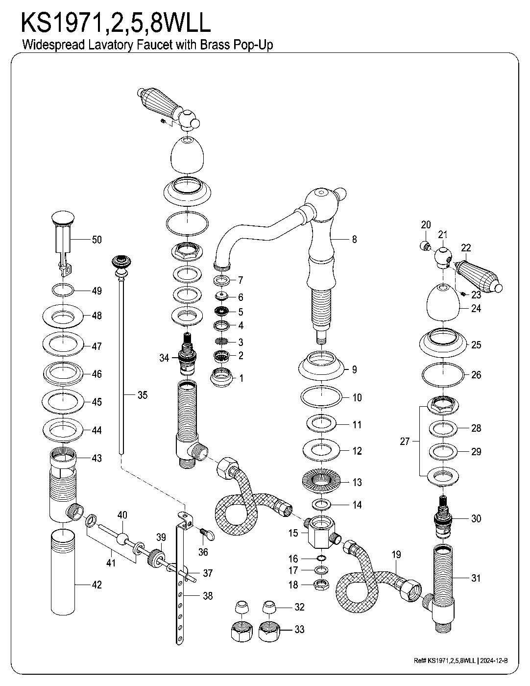 Wilshire KS1971WLL exploded parts diagram