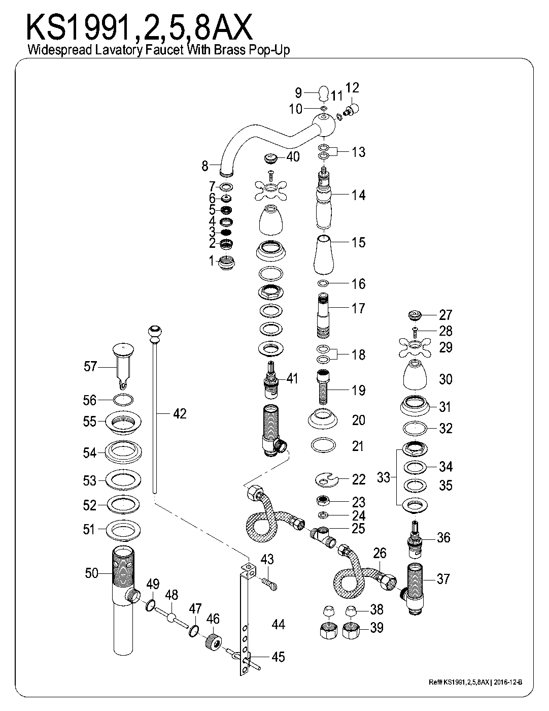 Heritage KS1991AX exploded parts diagram