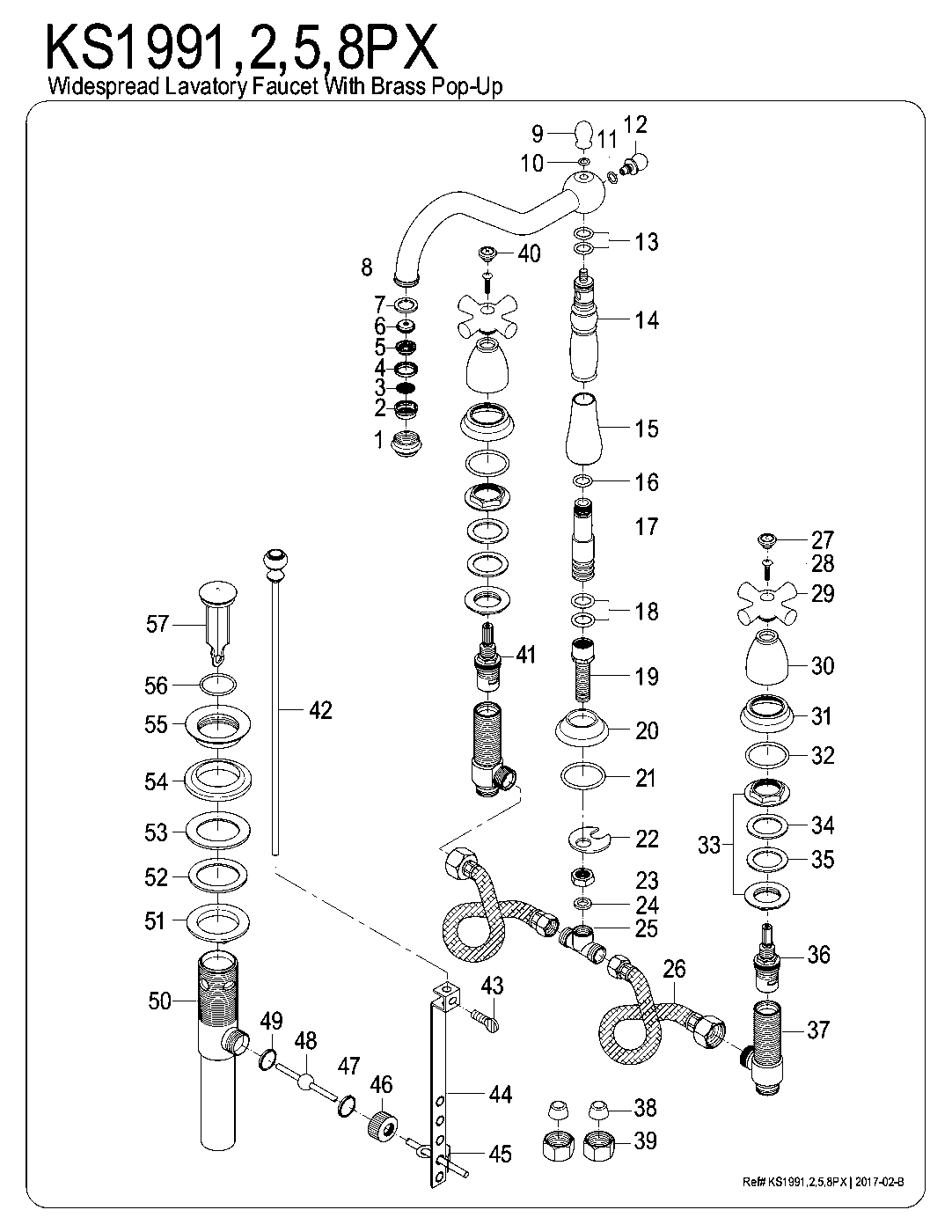 Heritage KS1991PX exploded parts diagram