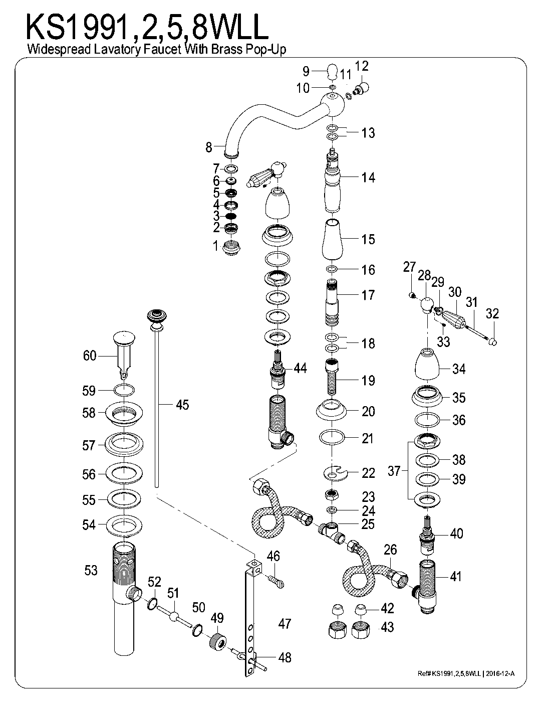 Wilshire KS1991WLL exploded parts diagram