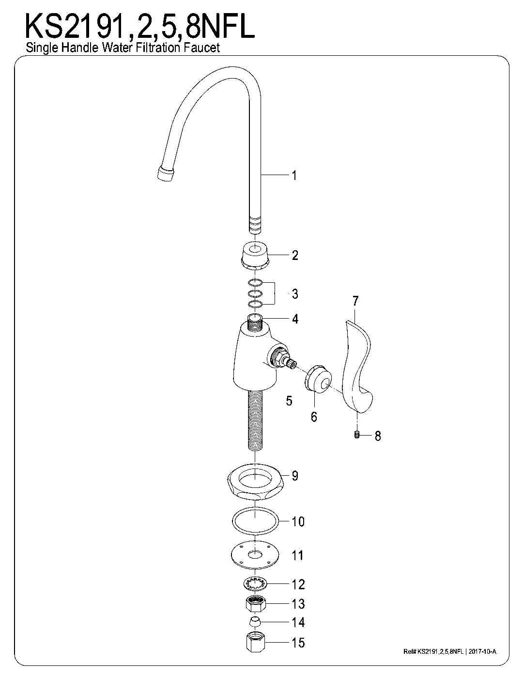 NuWave French KS2191NFL exploded parts diagram