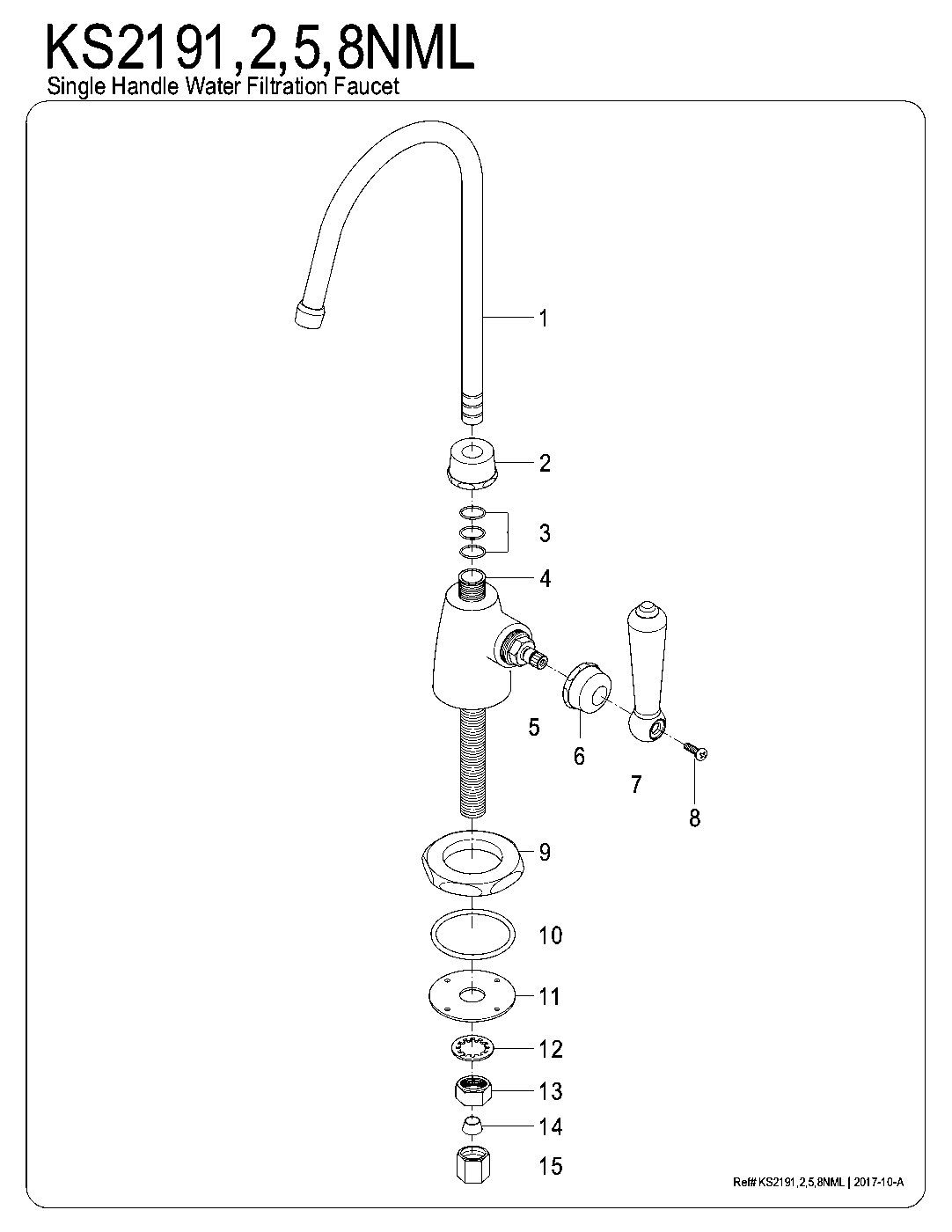 Magellan KS2191NML exploded parts diagram
