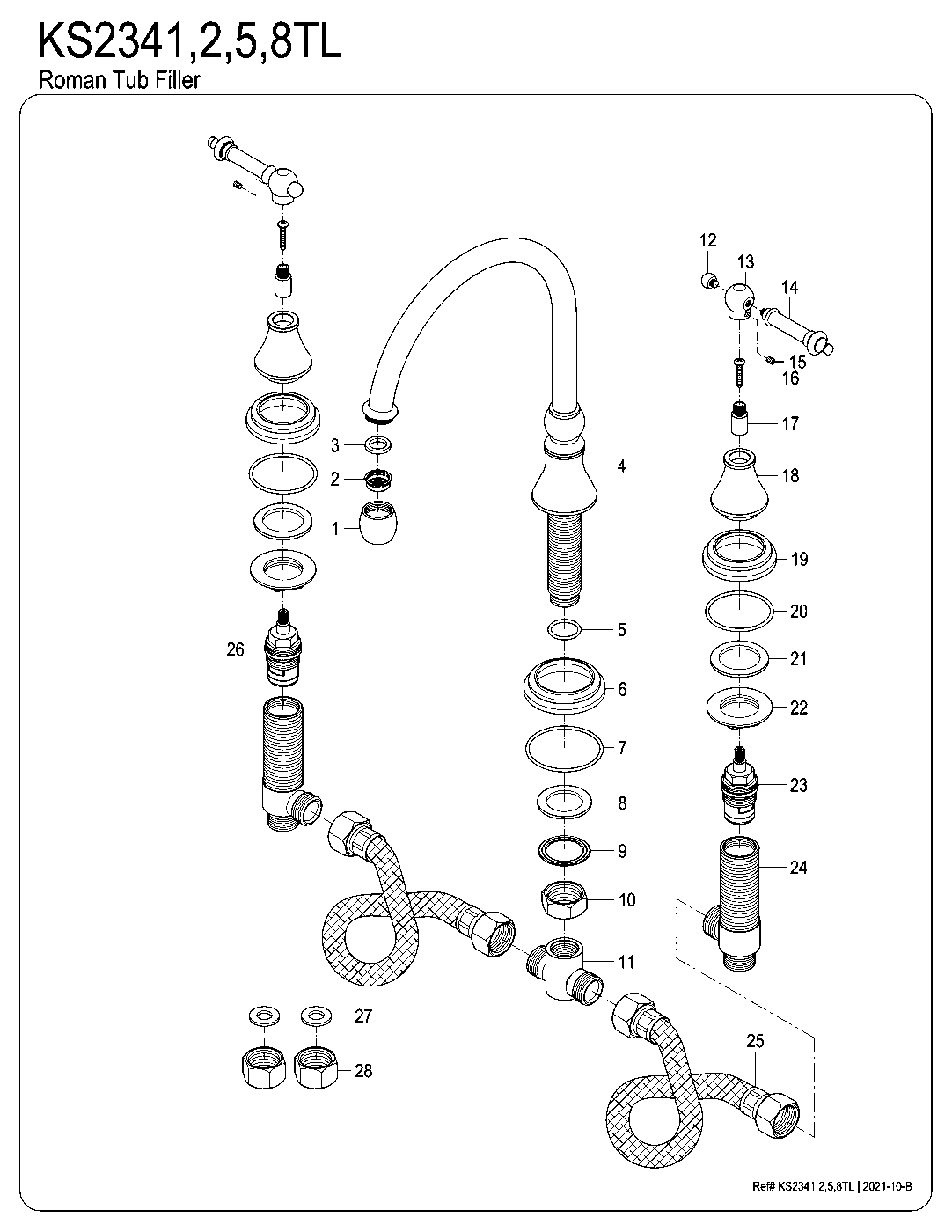 Templeton KS2341TL exploded parts diagram