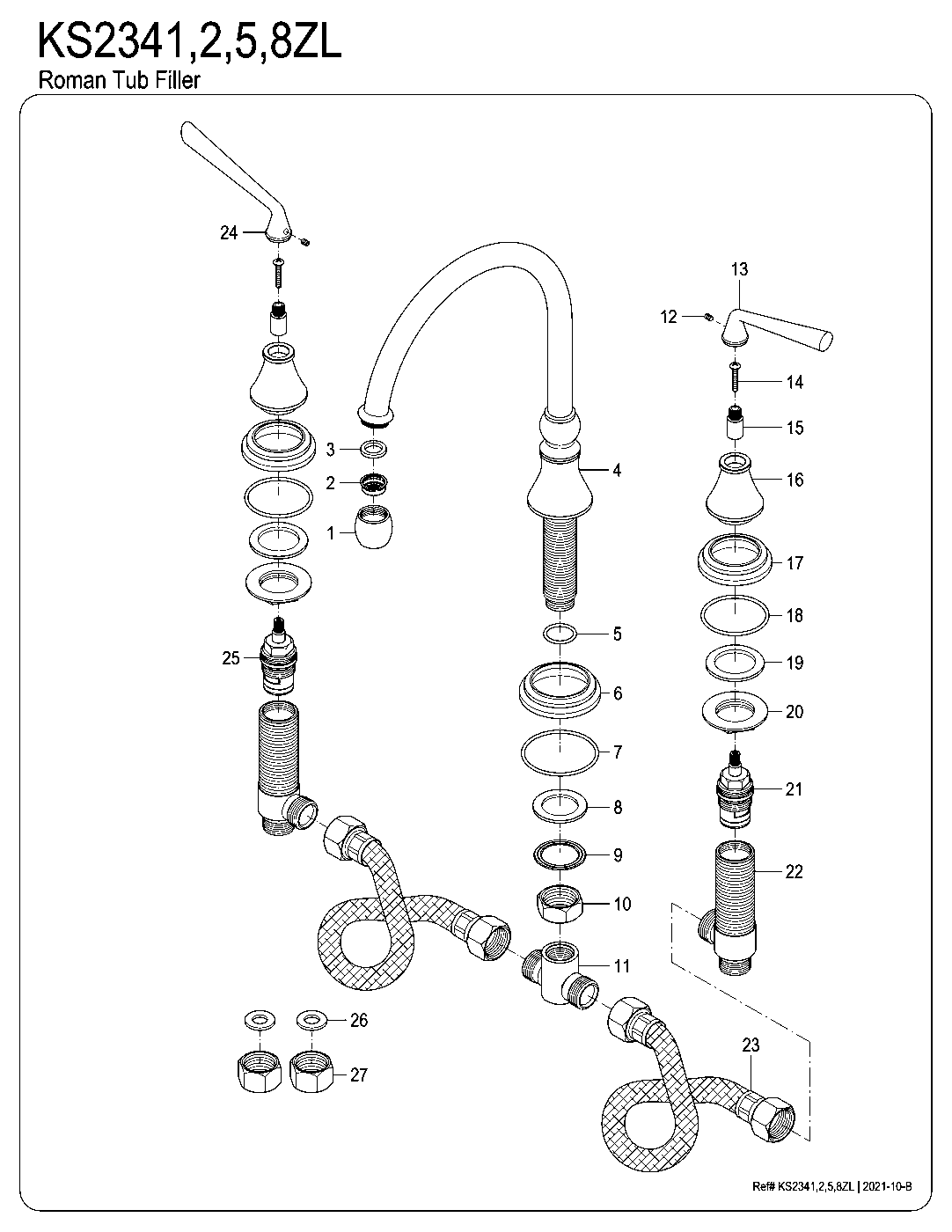 Silver Sage KS2341ZL exploded parts diagram