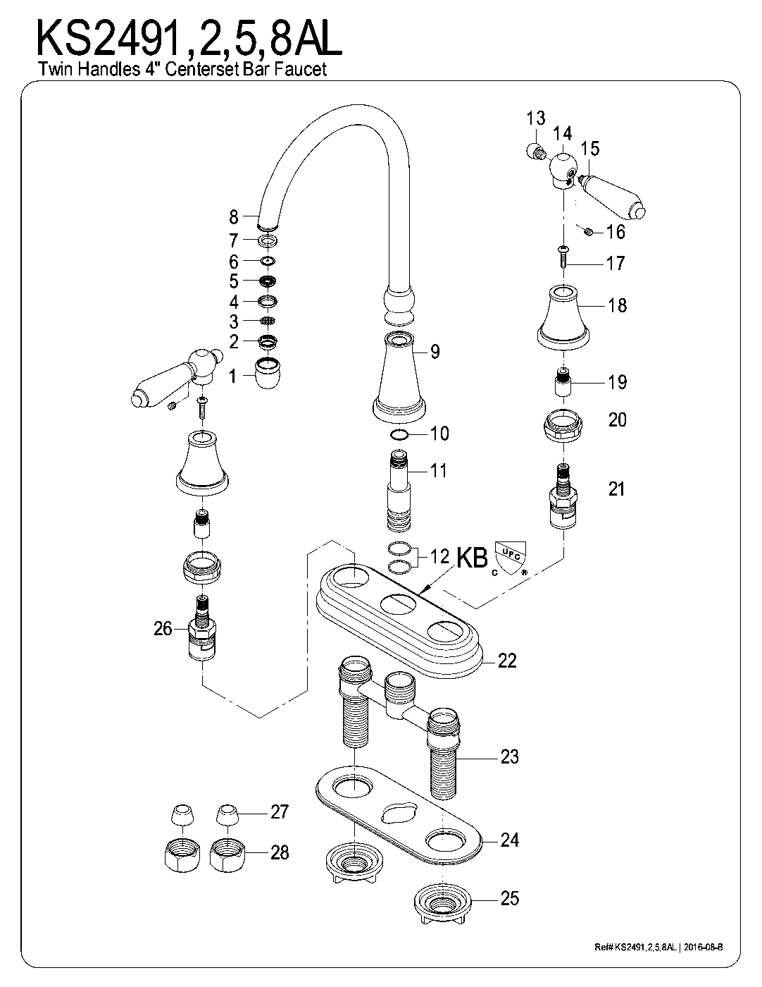 Governor KS2498AL exploded parts diagram