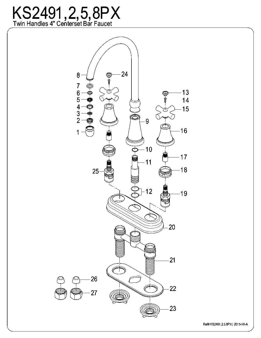 Governor KS2491PX exploded parts diagram
