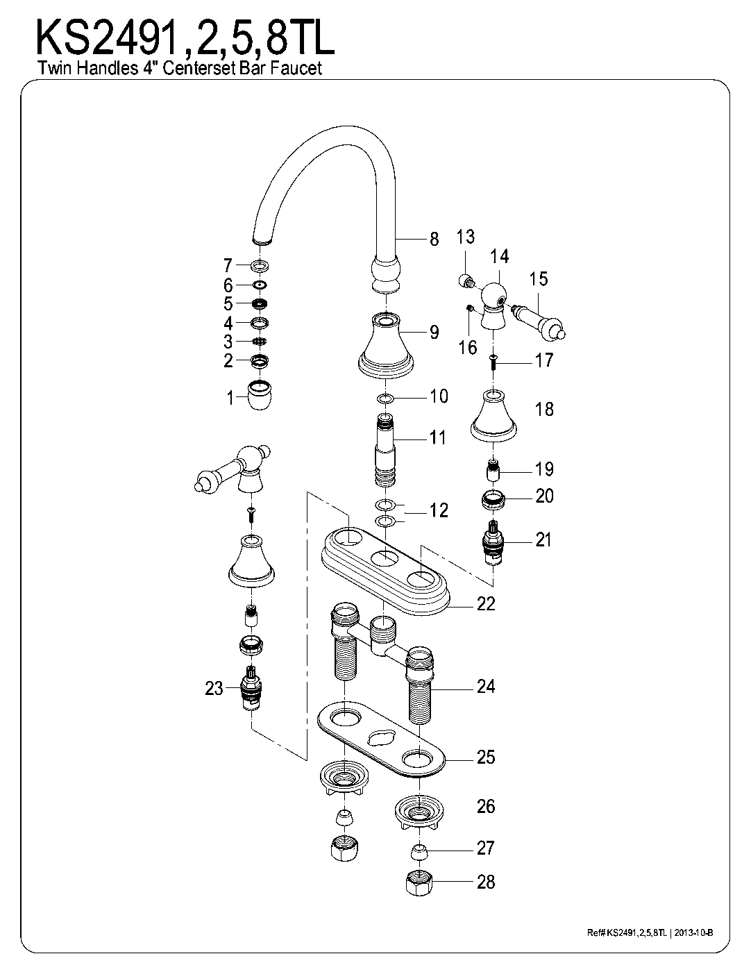 Templeton KS2491TL exploded parts diagram