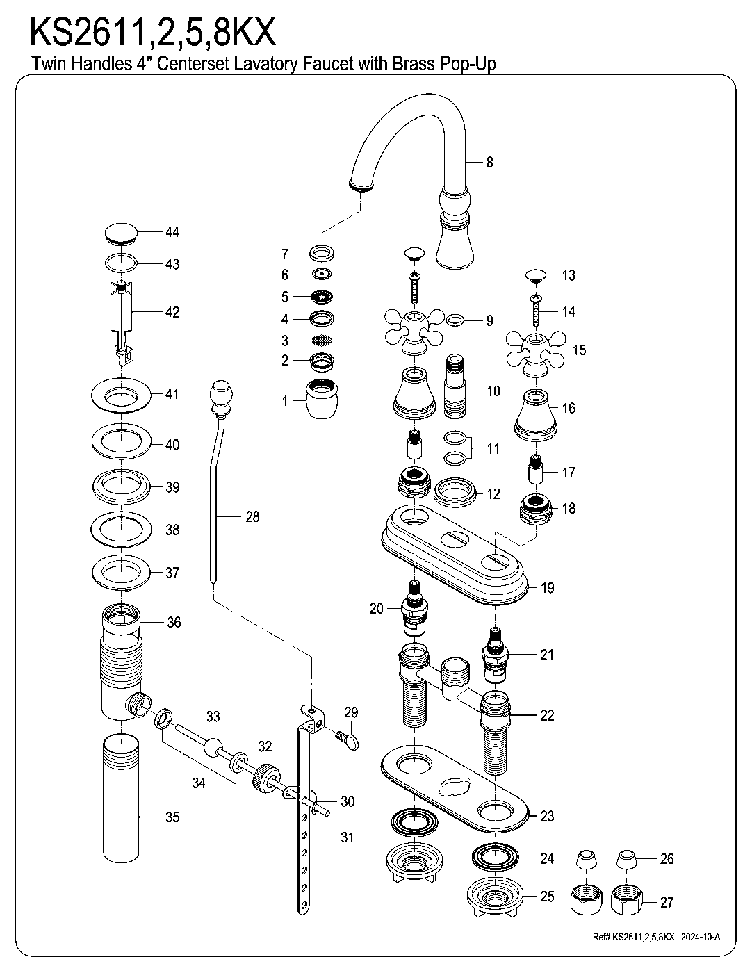 Governor KS2611KX exploded parts diagram