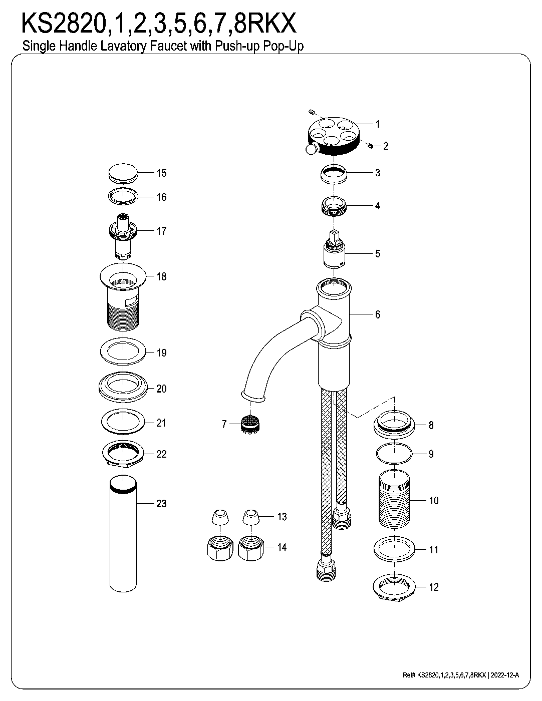 Webb KS2820RKX exploded parts diagram