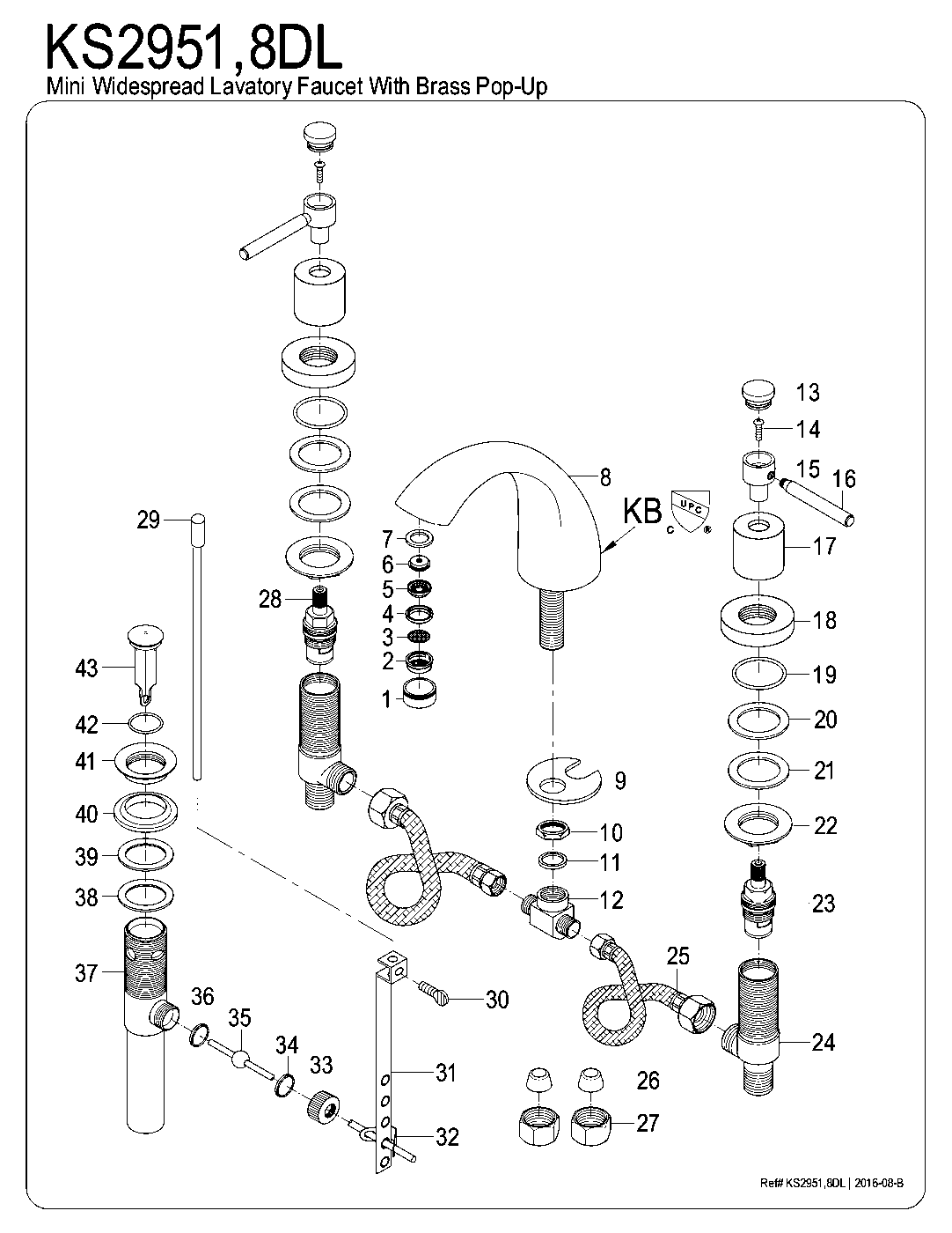Concord KS2951DL exploded parts diagram