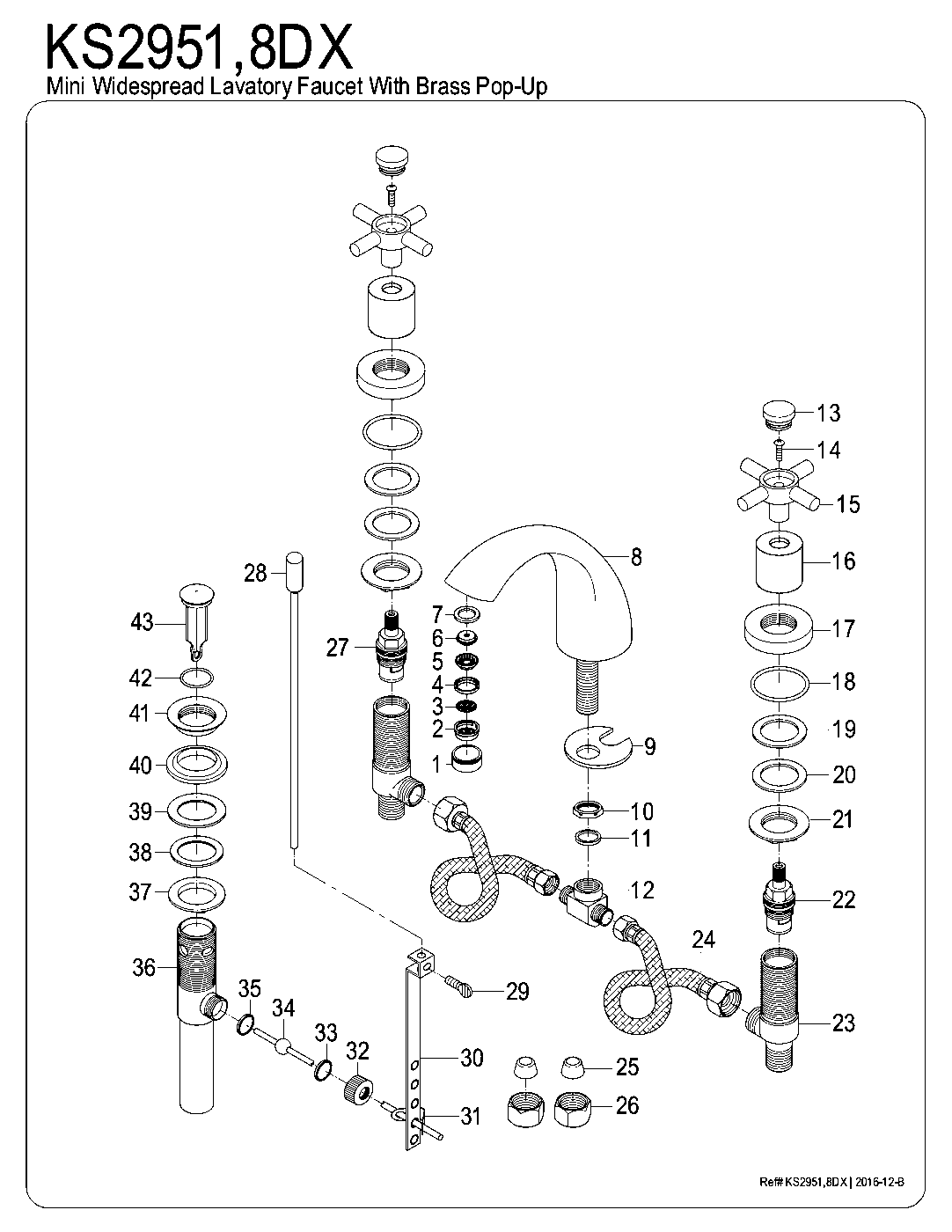Concord KS2951DX exploded parts diagram