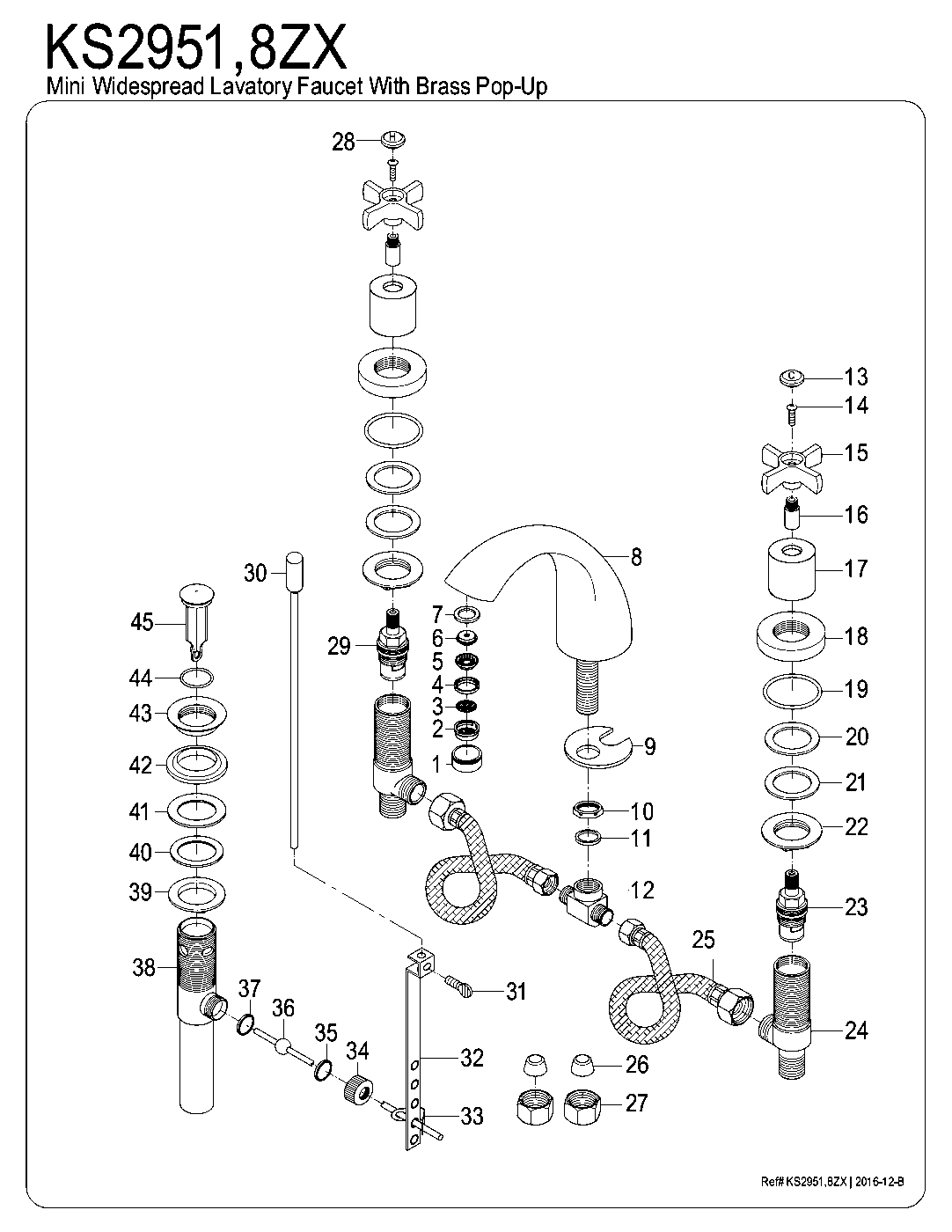 Millennium KS2951ZX exploded parts diagram