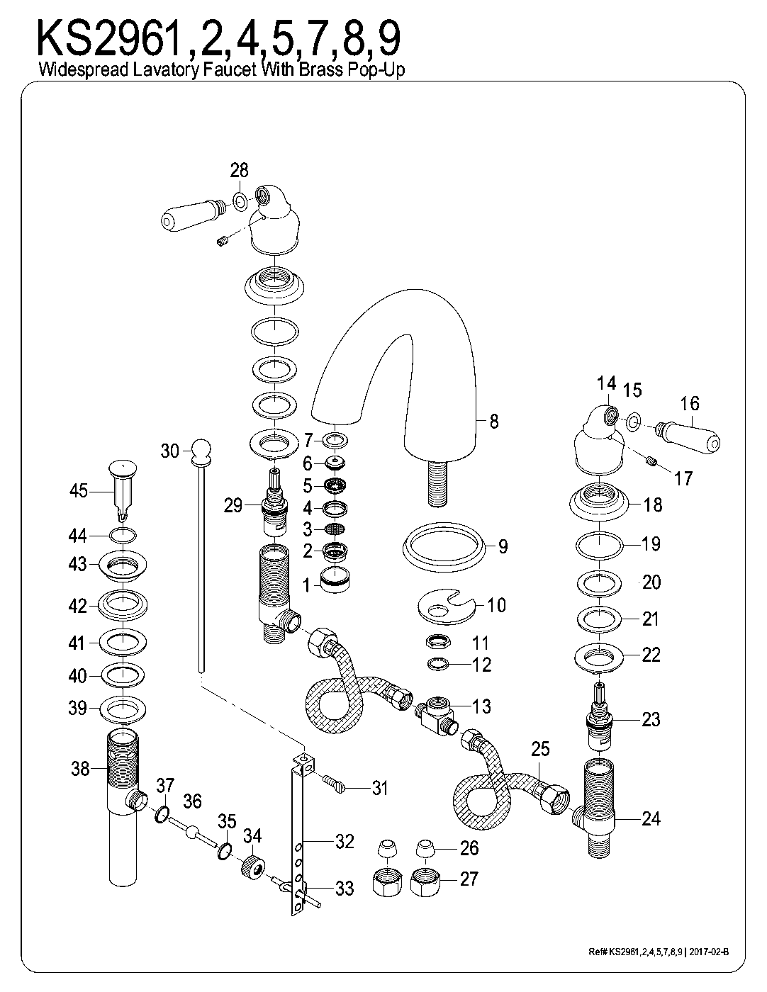 Naples KS2961 exploded parts diagram