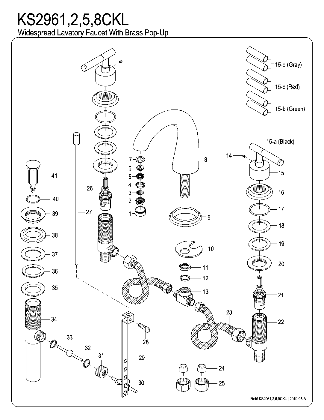 Kaiser KS2961CKL exploded parts diagram