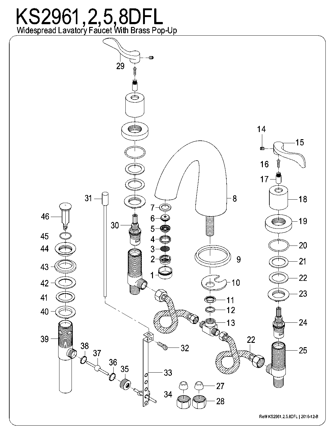 NuWave KS2961DFL exploded parts diagram