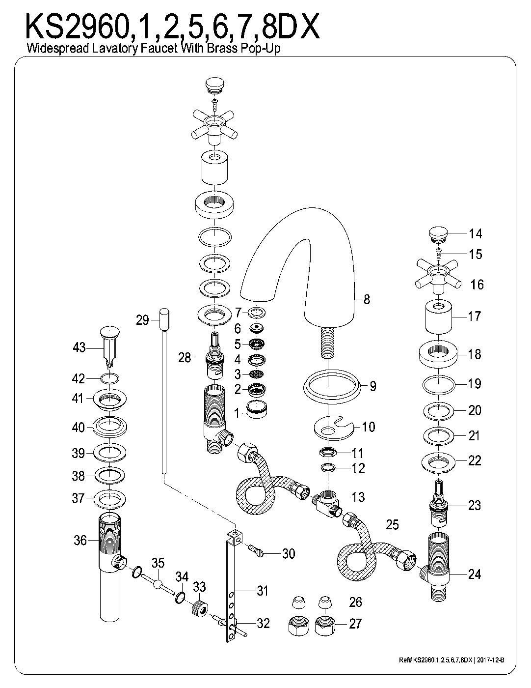 Concord KS2960DX exploded parts diagram