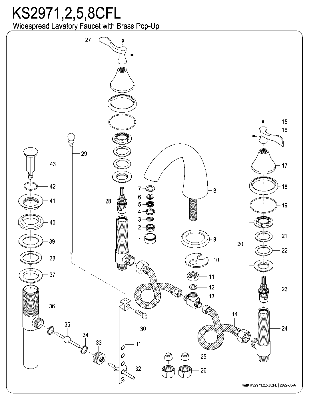 Century KS2971CFL exploded parts diagram