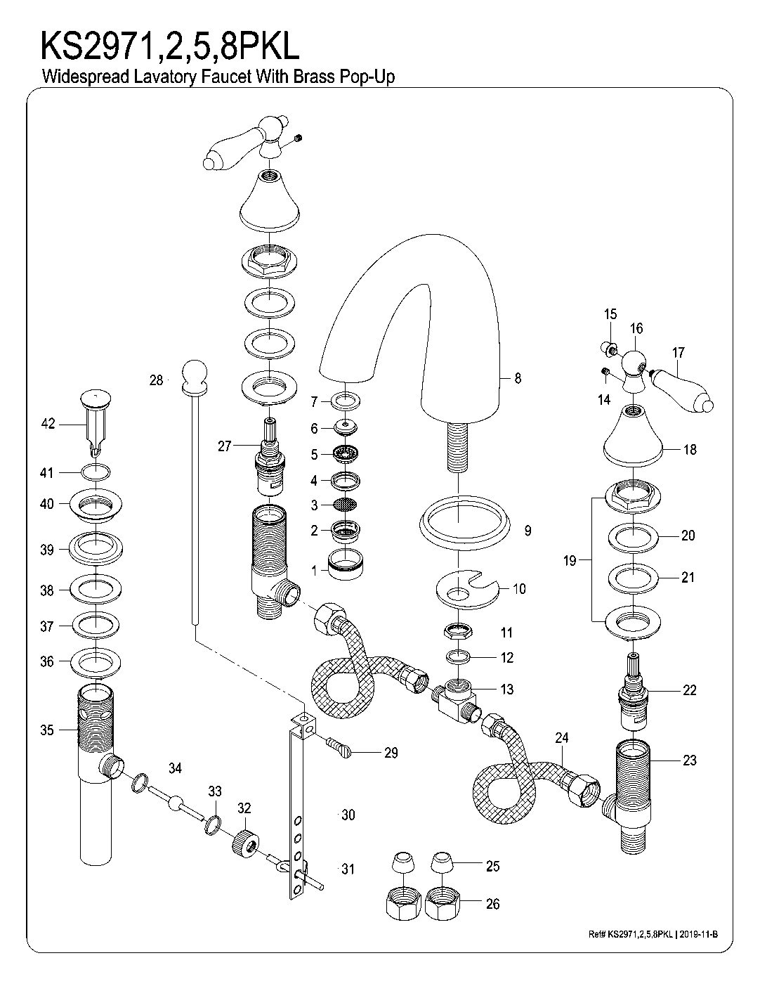 Duchess KS2971PKL exploded parts diagram