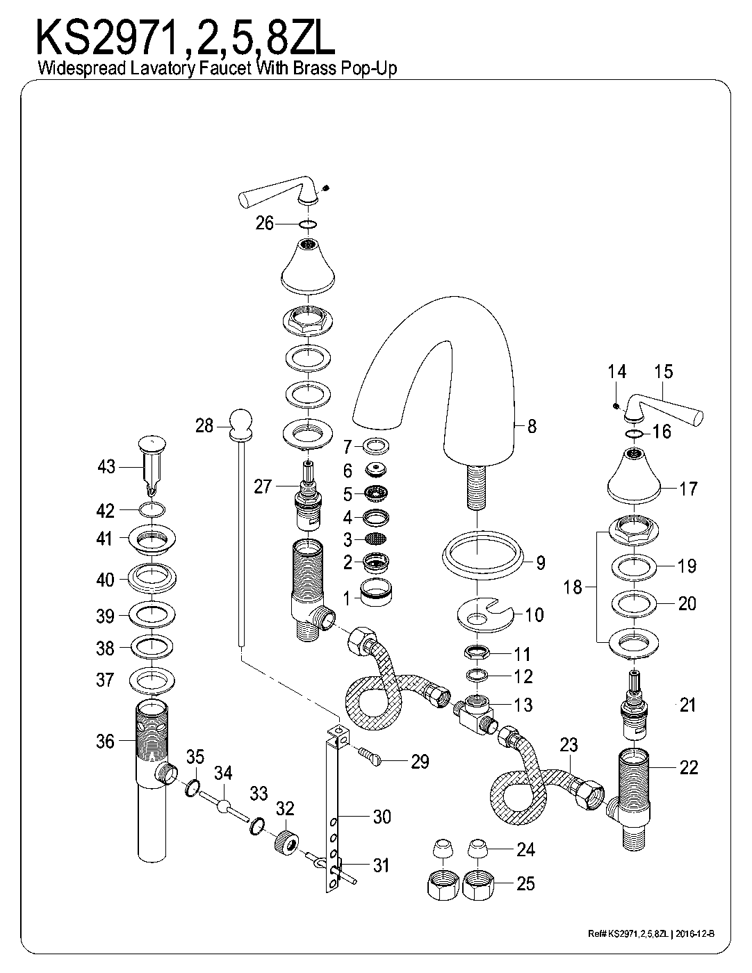 Silver Sage KS2971ZL exploded parts diagram