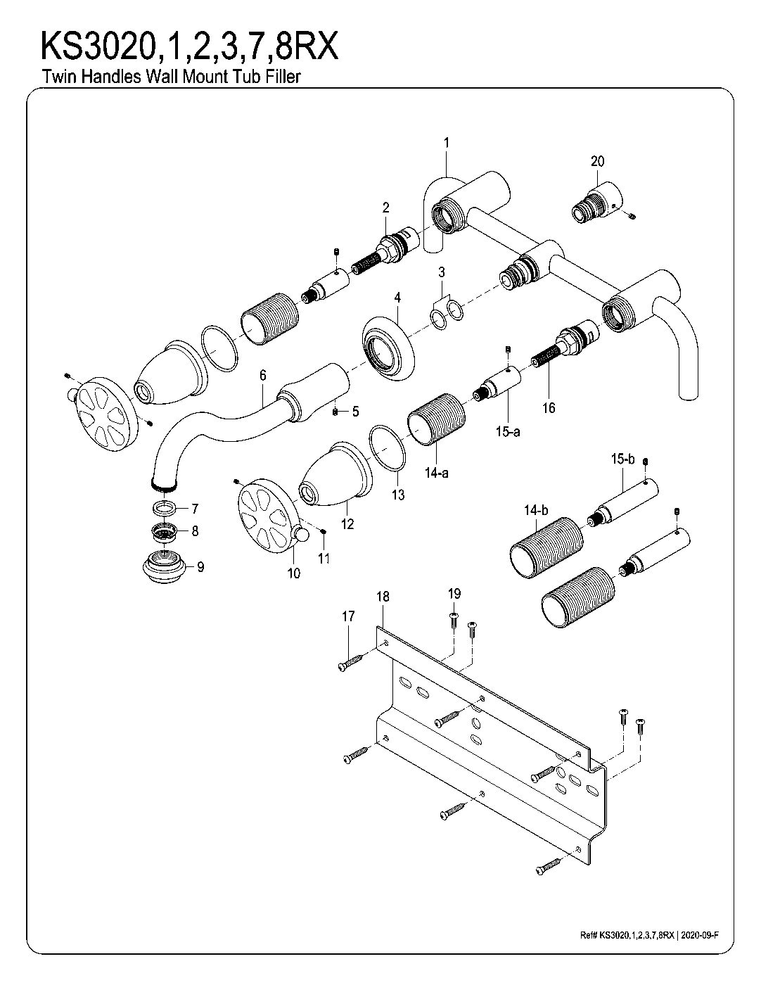 Belknap KS3020RX exploded parts diagram