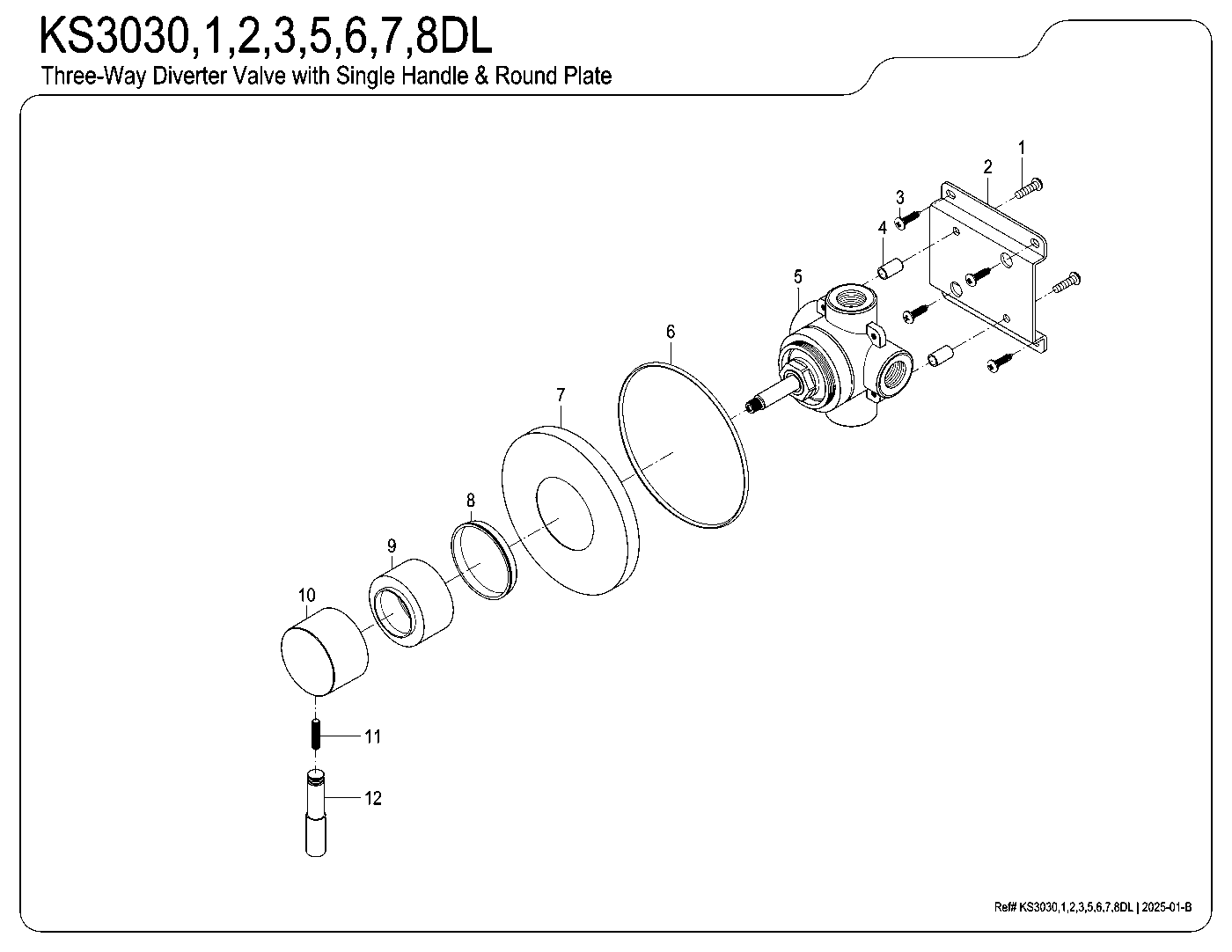 Concord KS3030DL exploded parts diagram