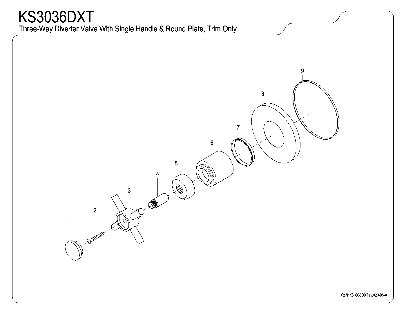 Concord KS3036DXT exploded parts diagram