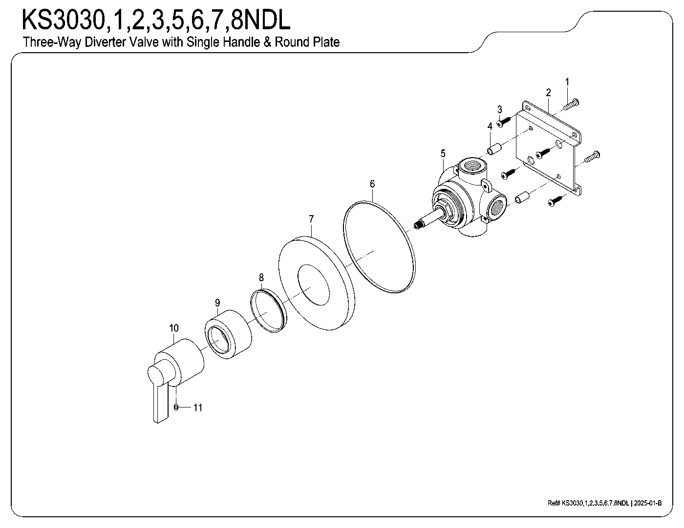 NuvoFusion KS3030NDL exploded parts diagram