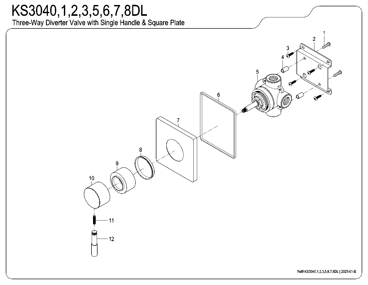 Concord KS3040DL exploded parts diagram