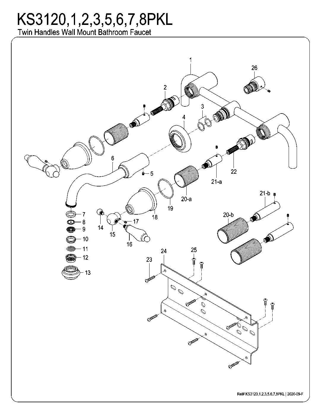 Duchess KS3120PKL exploded parts diagram