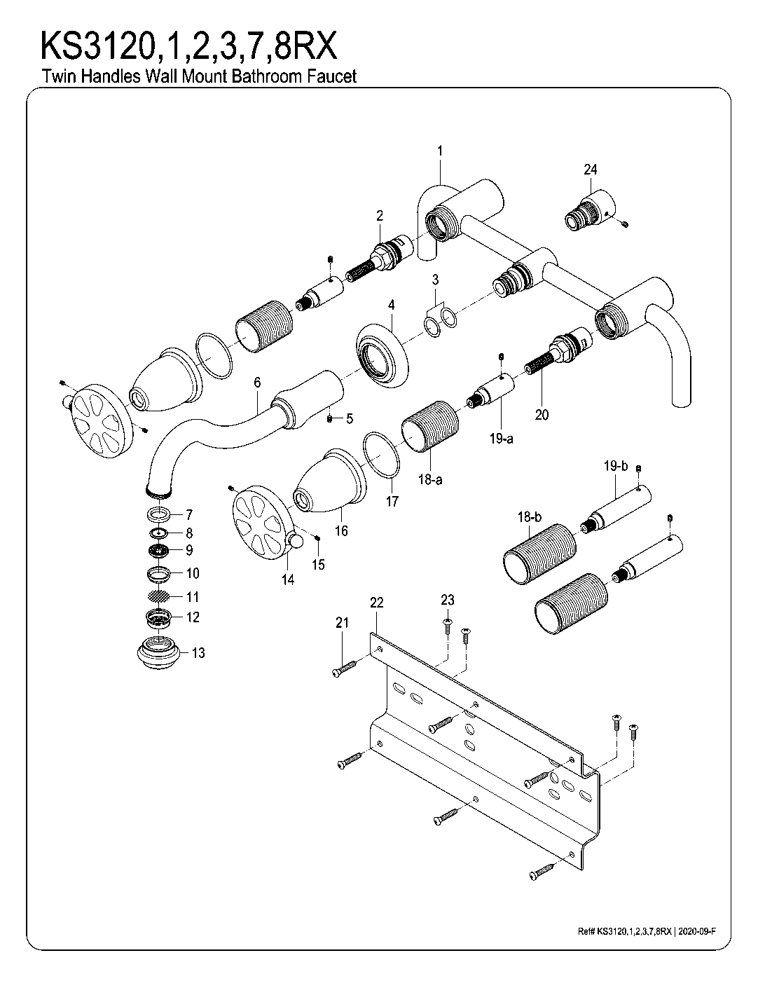 Belknap KS3120RX exploded parts diagram