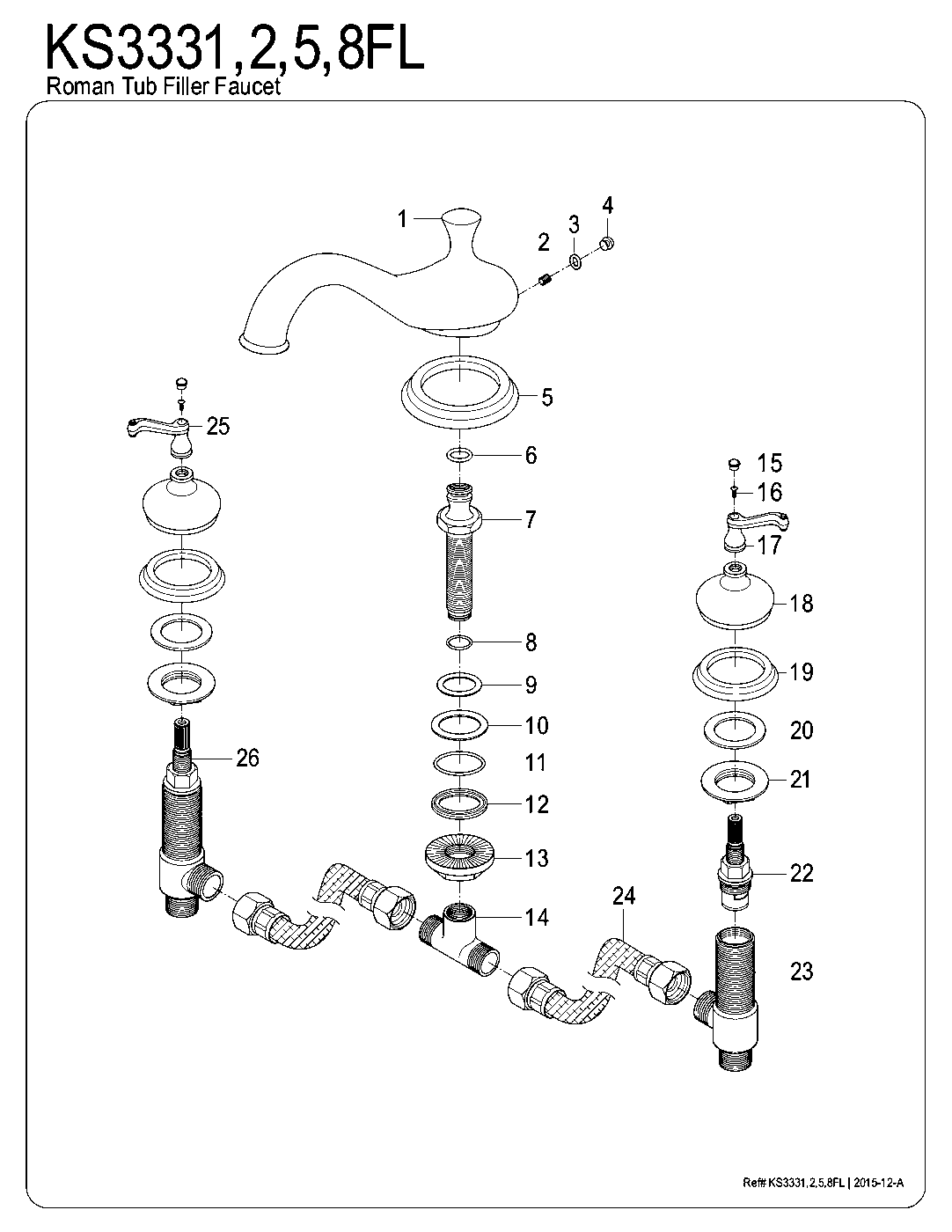 Royale KS3331FL exploded parts diagram
