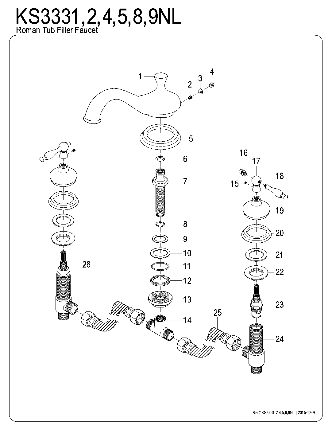 Heritage KS3331NL exploded parts diagram