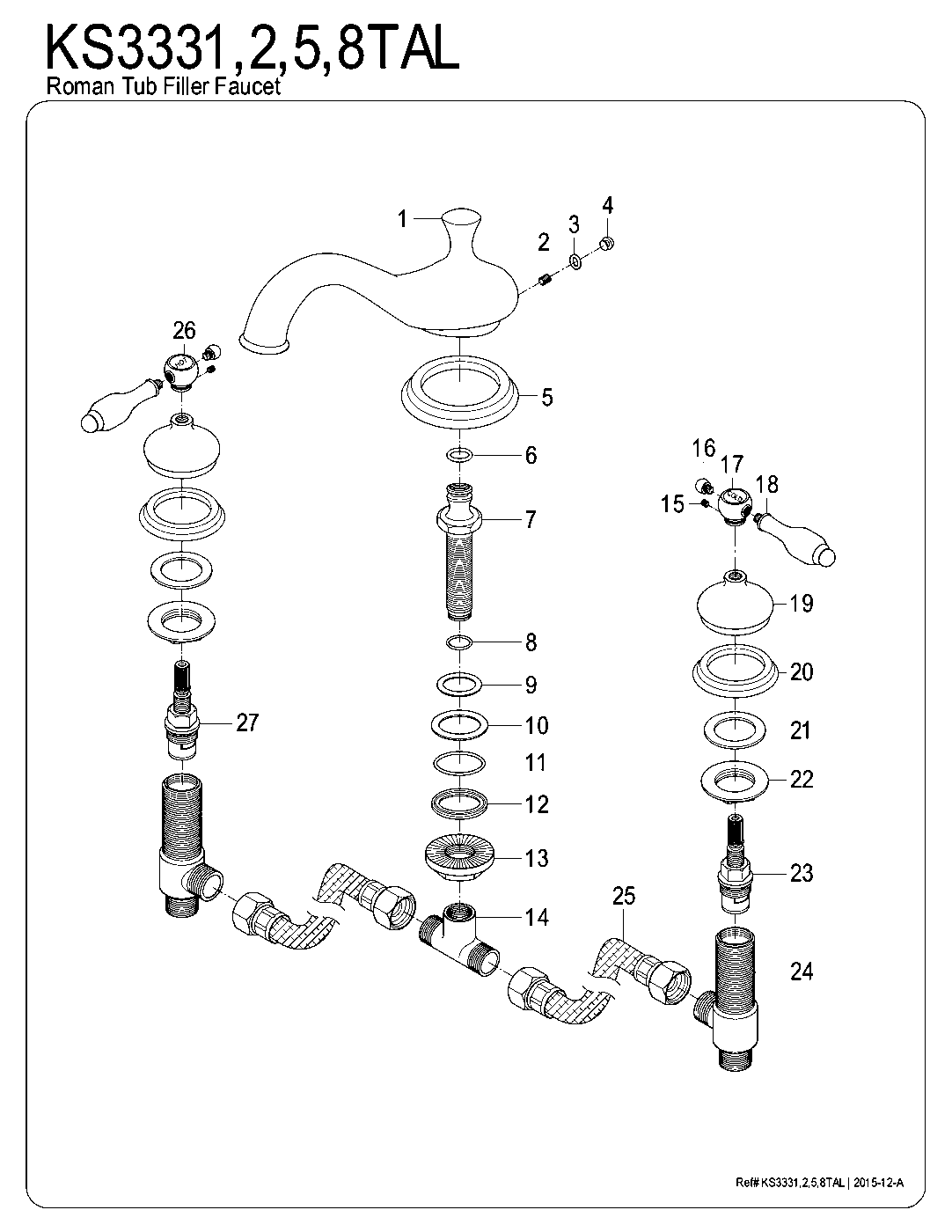 Tudor KS3331TAL exploded parts diagram